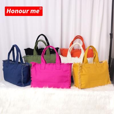 China 2021 Eco-Friendly HONOR ME High Quality Luxury Universal Canvas Tote Bag Travel Canvas Shoulder Bag Spring And Winter Canvas Handbag for sale