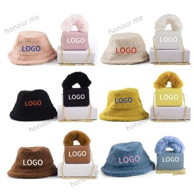 China Fashion Bucket Hat and Purse Set for Women Ladies Cross - Famous Brand Handbag n Hat and Purse Set and Body Bag Hat for sale