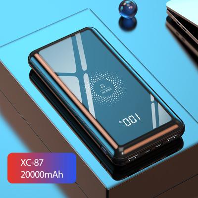 China Fast Charging Support Wireless Power Bank 20000mah 20000mah Mobile Phone Portable Charging Charger Powerbank For for sale