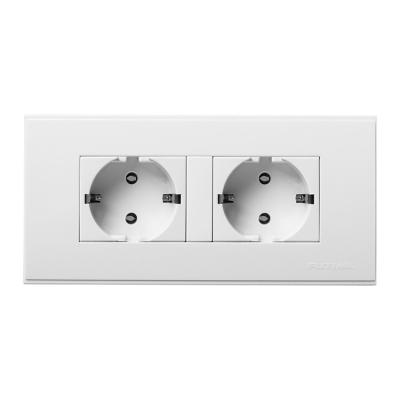 China Professional Manufacturer China Supply H9099 16a German Plug Schuko Socket 120*75mm for sale