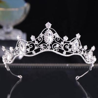 China Wedding Accessories Wholesale Elegant Woman Crown Beauty Pageant Wedding Tiaras And Crown Tiara For Bride Bridal for sale