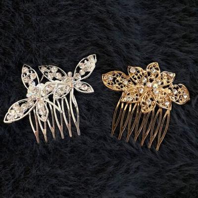 China Bridal hair ornament European and American fashion style comb hairpin wedding hair ponytail clips for women for sale