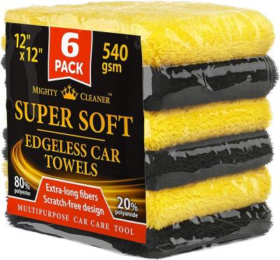 China Microfiber QUICK DRY Premium Automotive Towel - 6 PCS Double Sided Drying Towel For Automotive Universal Soft Automotive Drying Towel for sale