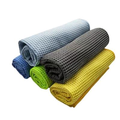 China Microfiber QUICK DRY Cleaning Cloth Lint Free Absorbent Waffle Weave Drying Towels For Kitchen Dish Window House And Car Detail for sale