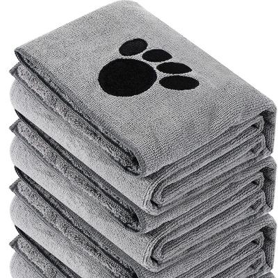 China Viable Hot Sale Dog Cat Big Towel Super Absorbent Dog Bath Cleaning Towel Microfiber Pet Quick Dry Towel for sale