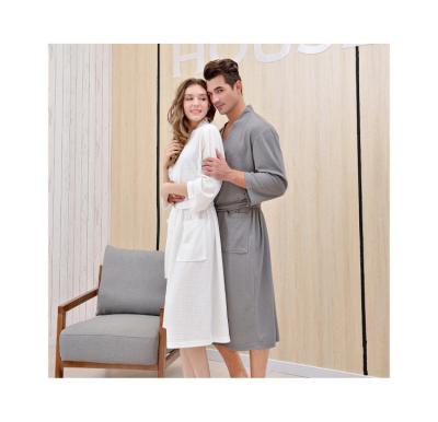 China QUICK DRY comfortable thin hotel bathrobes homewear pajamas couples bathrobes women and men for sale