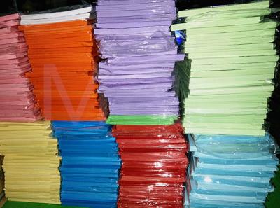 China Double Sided Pastel Colored Copy Paper , Multifunction Coloured Craft Paper For Kids for sale