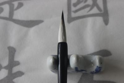 China Black Colo Classical Chinese Calligraphy Brush For Student 25 X 0.6cm for sale