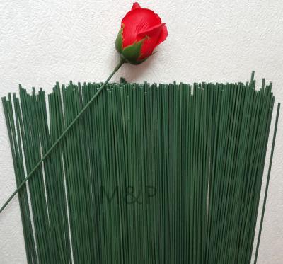 Cina Green simulation flower stem length 40 cm diameter of 2.2 mm can be dried flowers plastic sponge paper flowers rod in vendita