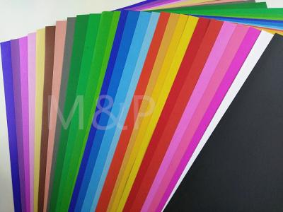 China Multi - Purposed Colored Hard Paper , Pastel Colored Cover Stock Paper for sale