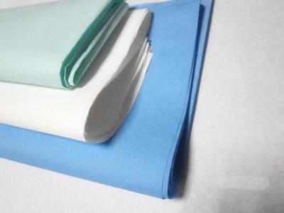 China Sterilization Crepe Wrapping Paper , Thick Coloured Tissue Paper Sheets for sale