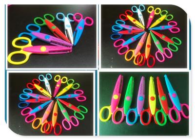 China 13cm Lace Cut Paper Craft Scissors For 3 Year Olds 1.5 - 5.5mm Thickness for sale