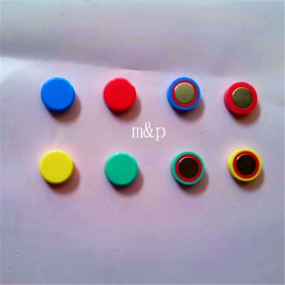 China Powerful Decorative Disc Shaped Small Colored Magnets 8mm Thickness for sale