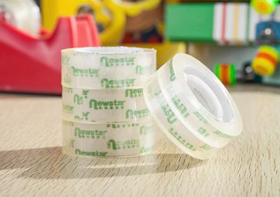 China Clear Bopp Adhesive Paper Tape Roll For School And Office Stationery for sale