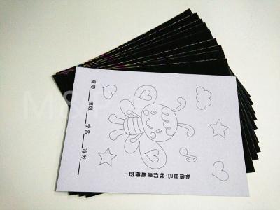 China Engraving Art Paint Art Scratch Paper , Specialty Scratch Off Art Paper Collectible for sale