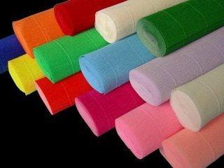 China Safety Health Craft Crepe Paper Sheets For Wide Crepe Paper Streamers Making for sale