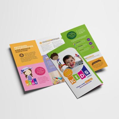 China Educationa custom brochure printing A3 A4 A5 size flyer booklet manu folded leaflet printing service for sale