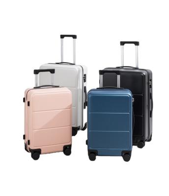 China Lightweight High Quality Polypropylene PP Suitcase Hard Shell Travel Trolley Case 100% Metal Frame Luggage for sale