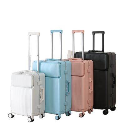 China New Design 4 Wheels Hardshell Luggage PP Luggage Set Rotating Environmental Friendly Travel Bag Lightweight for sale