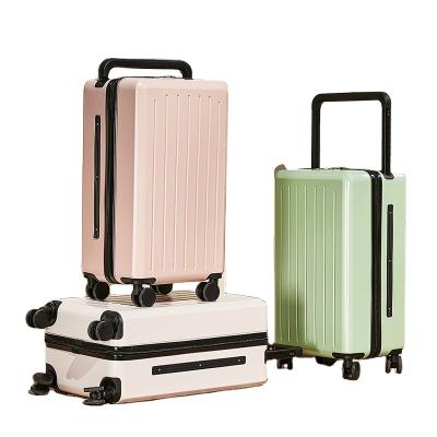 China Lightweight Custom Logo Printing PC Hard Shell Luggage 20 22 24 26 29 Inch Luggage Set for sale