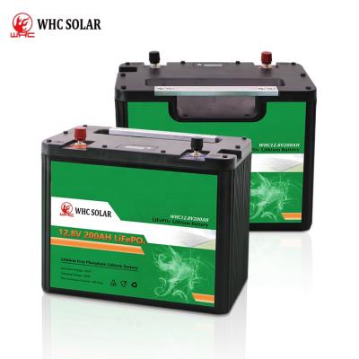 China Large Capacity Solar Energy Storage System 12.8v 200ah Solar Home Lifepo4 Lithium Ion Battery From Home Appliances WHC China Manufacturer for sale