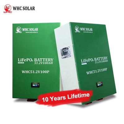 China Home appliances WHC maintenance free lifepo4 12.8v 12v 100ah 48v 200ah rechargeable portable deep cycle lithium ion battery pack for sale