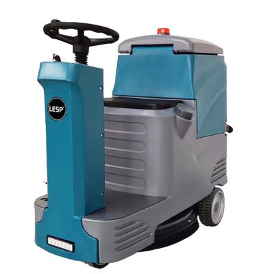 China JH560 Hotels Ride On Electric Floor Scrubber Dry Cleaning Machine for sale