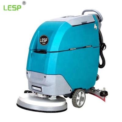 China 2019 Hot Sale Hotels Hand Push Type Floor Scrubber With CE Certificate And ECM Made In Shanghai for sale