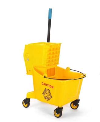 China Sustainable 36L Mop Wringer Cart Wringer Single Bucket With CE ISO9001 In Shanghai for sale