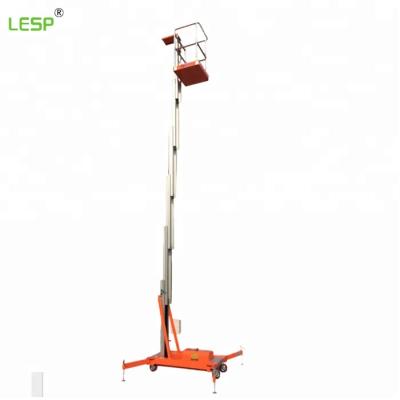 China Small Low Noise Fixed Electric Mini Hydraulic Lift Table / Lift Platform , Single Mast Aluminum Alloy Lifting Platform for sale