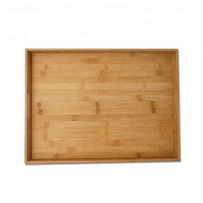 China Foldable Kitchen Food Tray Wooden Bamboo Serving for sale