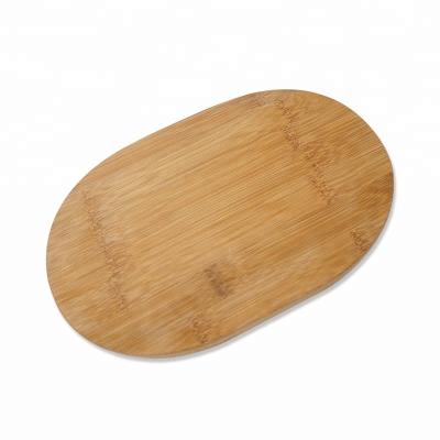 China Moso Sustainable Non-Slip Premium Bamboo Cutting Board Kitchen Chopper Cheese Oval Board for sale