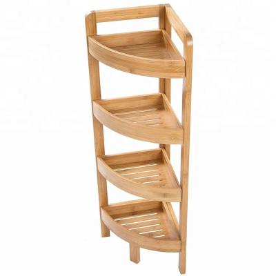 China 3 Tier Sustainable Storage Shelves Bamboo Utility Organizer for sale