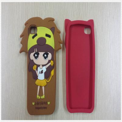 China promotional  custom silicone/soft pvc/rubber silicone mobile cases with cute photo for sale