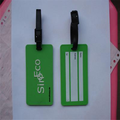 China Manufacturer customized 3D effect PVC luggage tag for business trap for sale