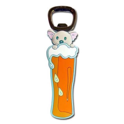 China custom metal bottle opener with silicone coats for beer promotional items with your logo for sale