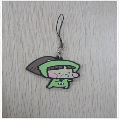 China customized hot cartoon girl ornamental phone pendants for promotion for sale