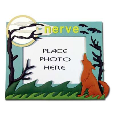 China handmade silicone/ soft pvc / plastic photo frames with nature view for sale