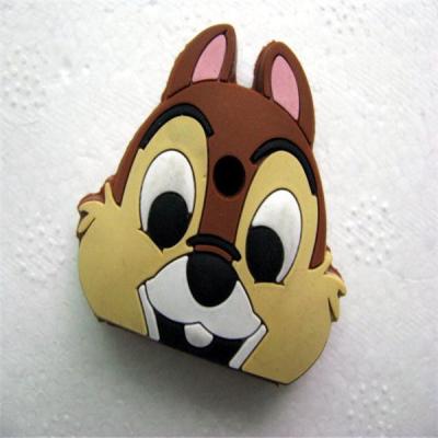 China New cute design decorative rubber/silicone//soft PVC key hold/cover with animal shape head for sale