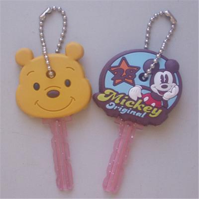 China simple design 2D/3D custom adorable silicone key covers as souvenir/gifts for sale