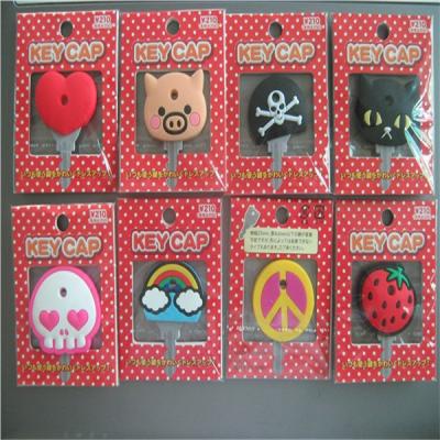 China simple design 2D/3D custom adorable silicone  key covers as souvenir/gifts for sale