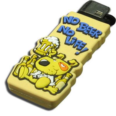 China offer 3D irregular custom design ornamental cigarette silicone lighter covers for sale