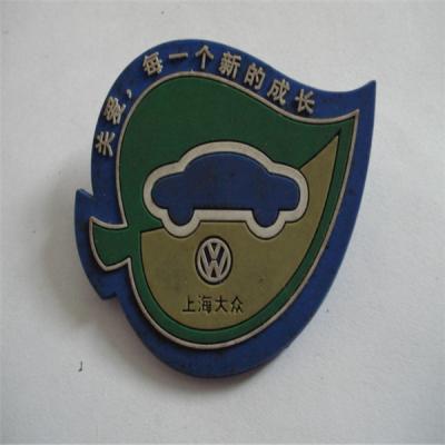 China 2014 custom leaf shapes silicone/rubber/ plastic brooches with customized logo for sale