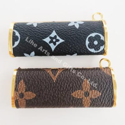 China custom lighter material zinc alloy with leather Metal Lighter Sleeve for sale