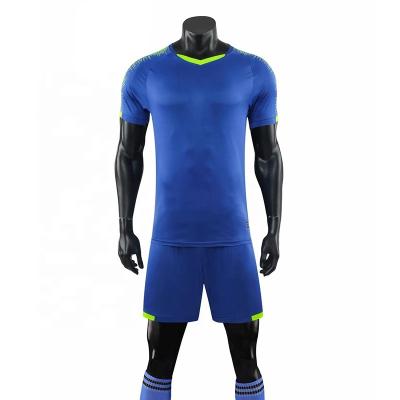 China Custom Made Soccer Sports Training Football Uniform Set Breathable Quick Dry Comfortable Breathable Uniform for sale