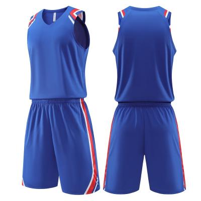 China Custom Breathable Quick-Drying Basketball Tank Top Uniform Game Basketball Uniform Set for sale