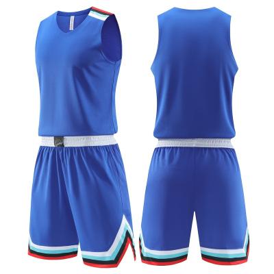 China Antibacterial Quick Drying Breathable Training Basketball Youth Tank Top Basketball Uniform Set for sale