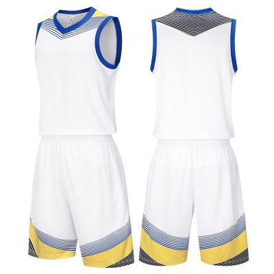 China Antibacterial custom basketball uniform set, men's training uniform, quick dry sports singlet for sale