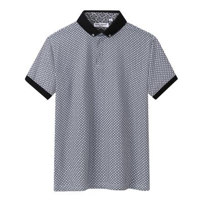 China Slim Breathable Custom Short Sleeve Fitted 100% Cotton Mens Polo Tshirts for sale