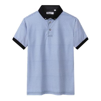 China Solid Color Breathable Custom Short Sleeve Golf Shirt Luxury Slim Fit 100% Cotton Plus Size Mens Polo Shirts for sale